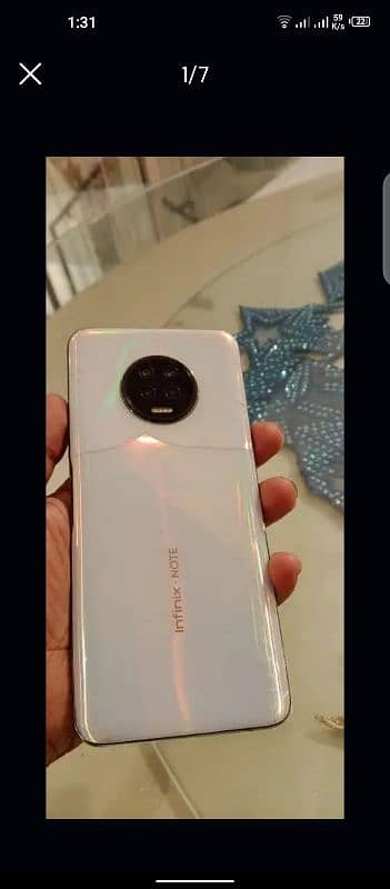 infinix note7 6GB 128GB touch back break Baki working bilkul OK box b 0