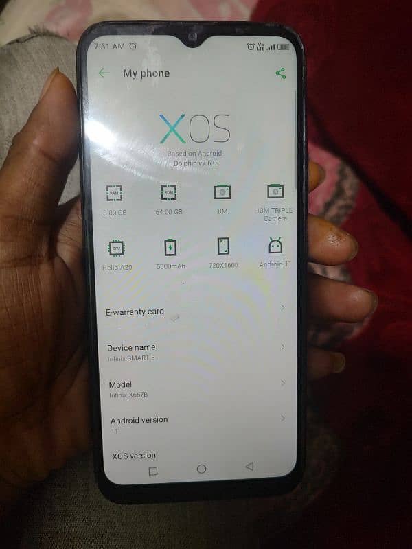 Infinix smart 5 3 64 glas change 4