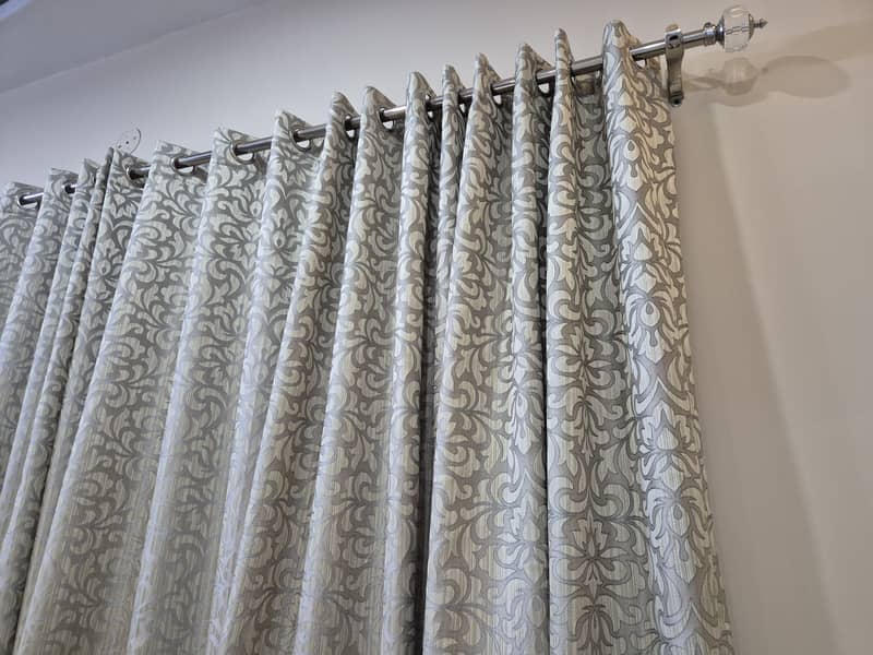 Silk curtains , grey in colour 2