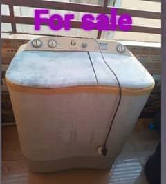 Haeir washing machine with dryer