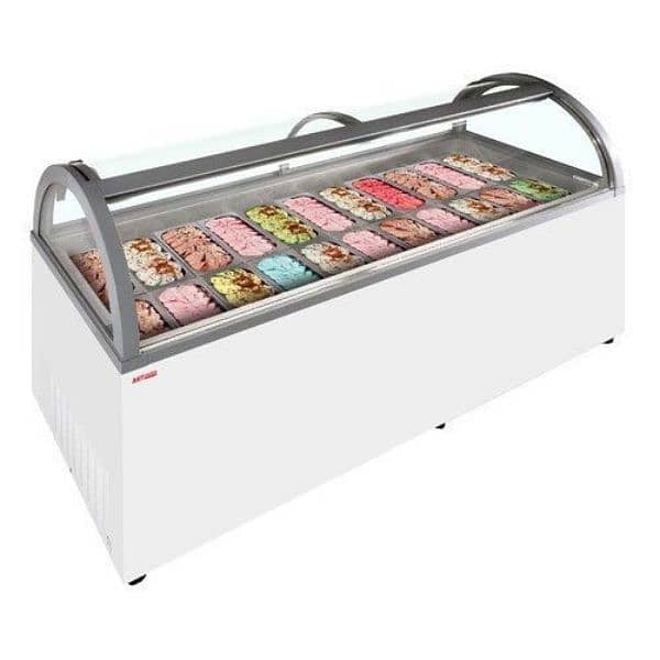 ice cream chiller deeply counter / Ice Cream Display Freezer. 0