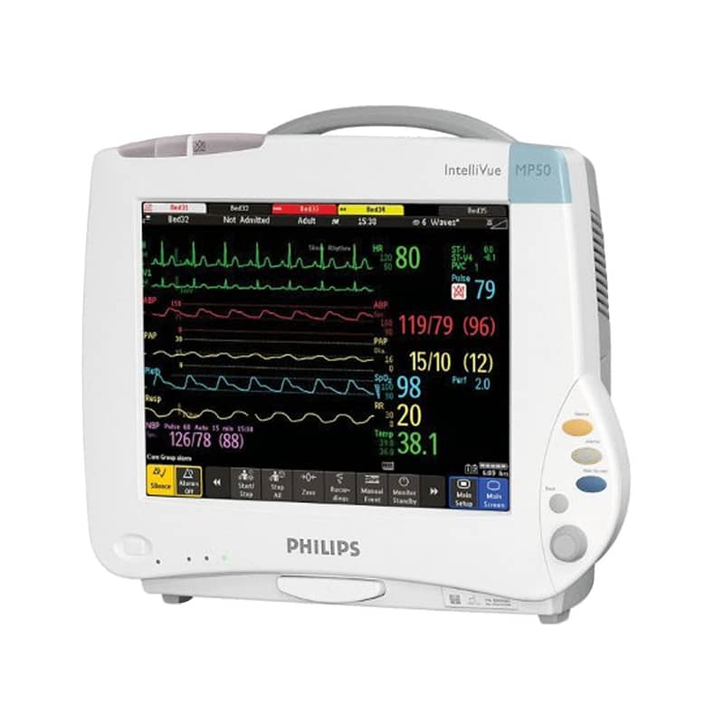 Patient Cardiac Monitor Vital Sign Monitor, BP Apparatus, SPO2, ECG. 6