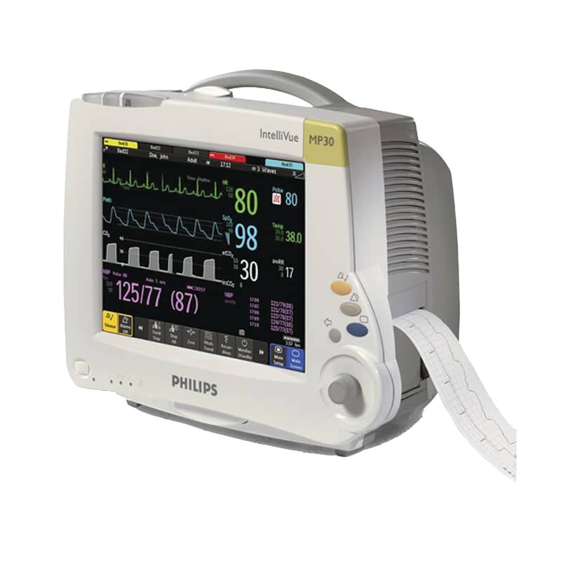 Patient Cardiac Monitor Vital Sign Monitor, BP Apparatus, SPO2, ECG. 8