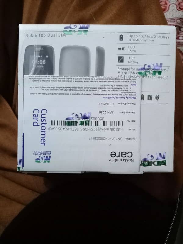 Nokia 105 box with box no open 10/10 2