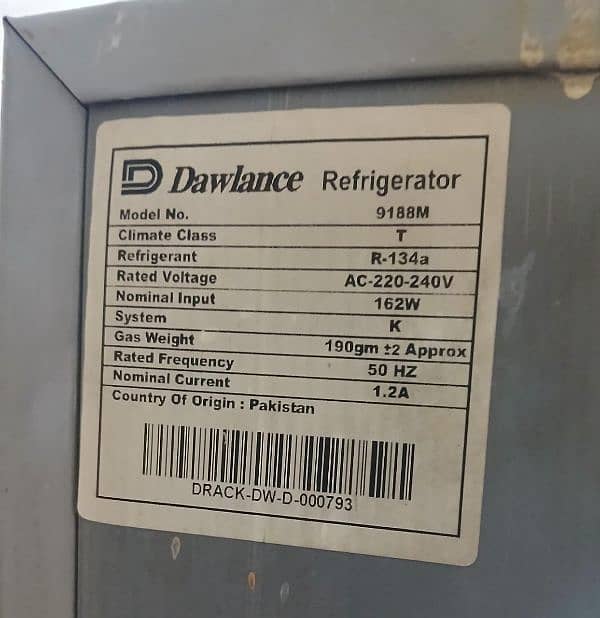 Dawlance jumbu size refrigerator 0