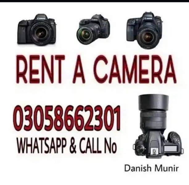 DSLR CAMERA FOR RENT ,RENT A CAMERA ,DSLR CAMERA ON RENT 0