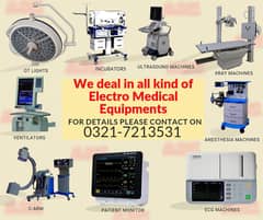 Medical Equip Importer Defibrillator, Anesthesia, Vents, Monitors, ECG