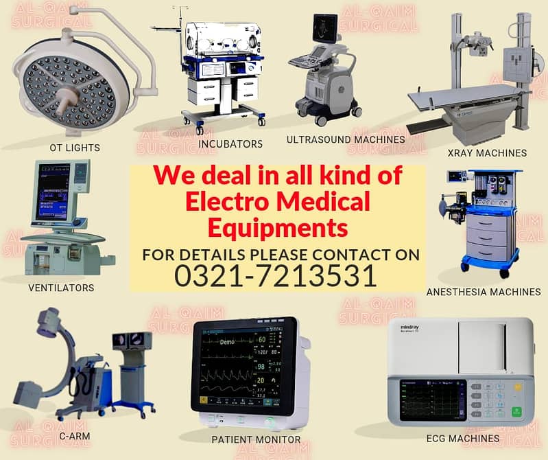 Medical Equip Importer Defibrillator, Anesthesia, Vents, Monitors, ECG 0