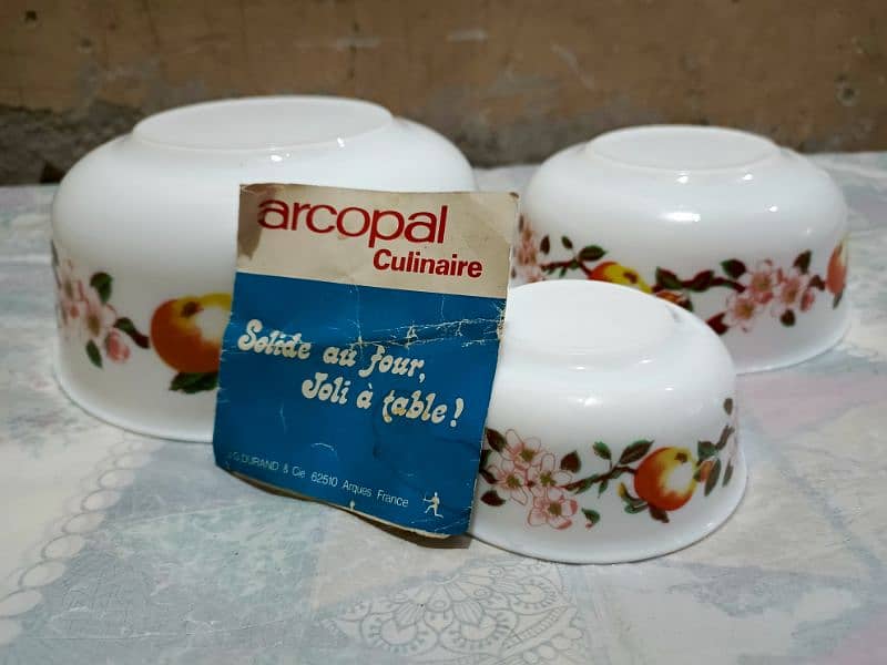 Arcopal bowll three size new condition imported 0