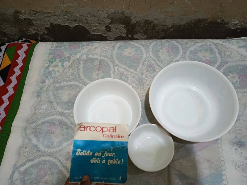 Arcopal bowll three size new condition imported 2