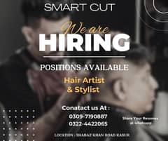 Hair Stylist & Specialist | Jobs | Male Staff | Urgent Hiring