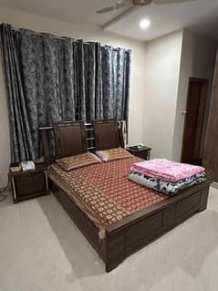 Bed set with side tables and dressing without mattress for sale