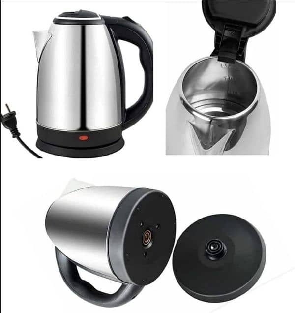 Stainless steel electric kettle with Automatic switch off 2