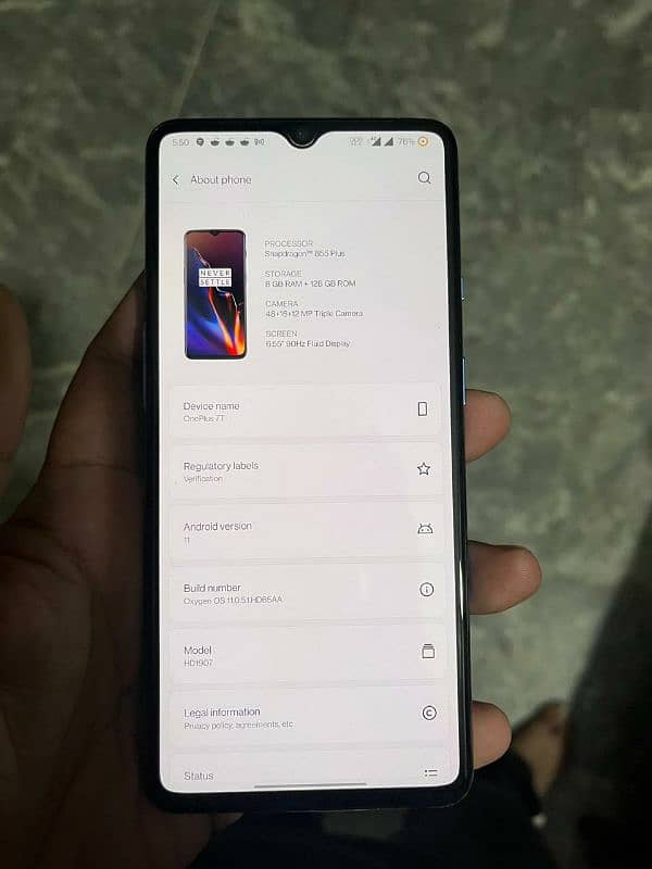 Oneplus 7t 8gb 128gb 0