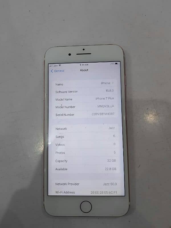 iphone 7+ 32gb PTA approved finger field 10