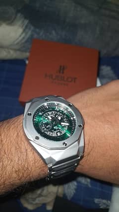 Hublot Geneve Chronograph Watch Green dial