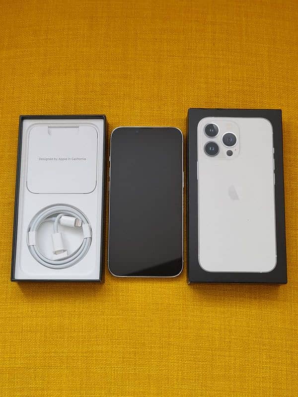 iphone 13 pro PTA approved silver 128gb 1