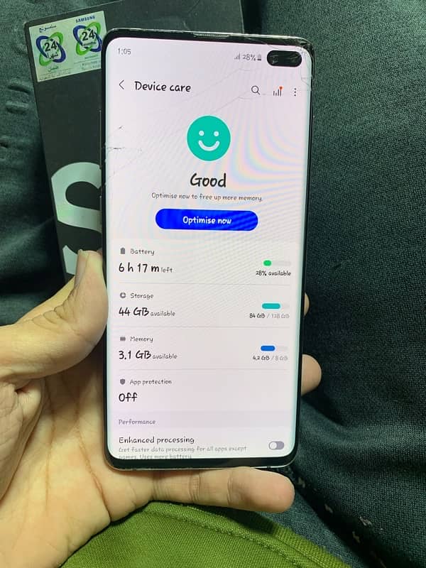 Samsung S10Plus 8/128 PTA Approved All okay with Box 4