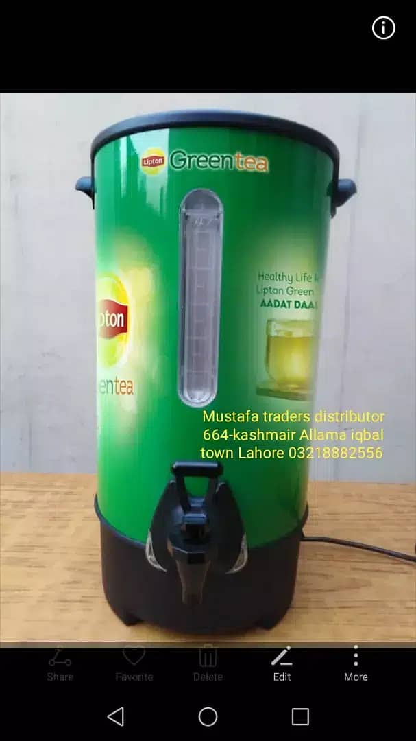 Tea water Boiler (Lipton, tapal, vital Mezan)brand for tea in Pakista 5