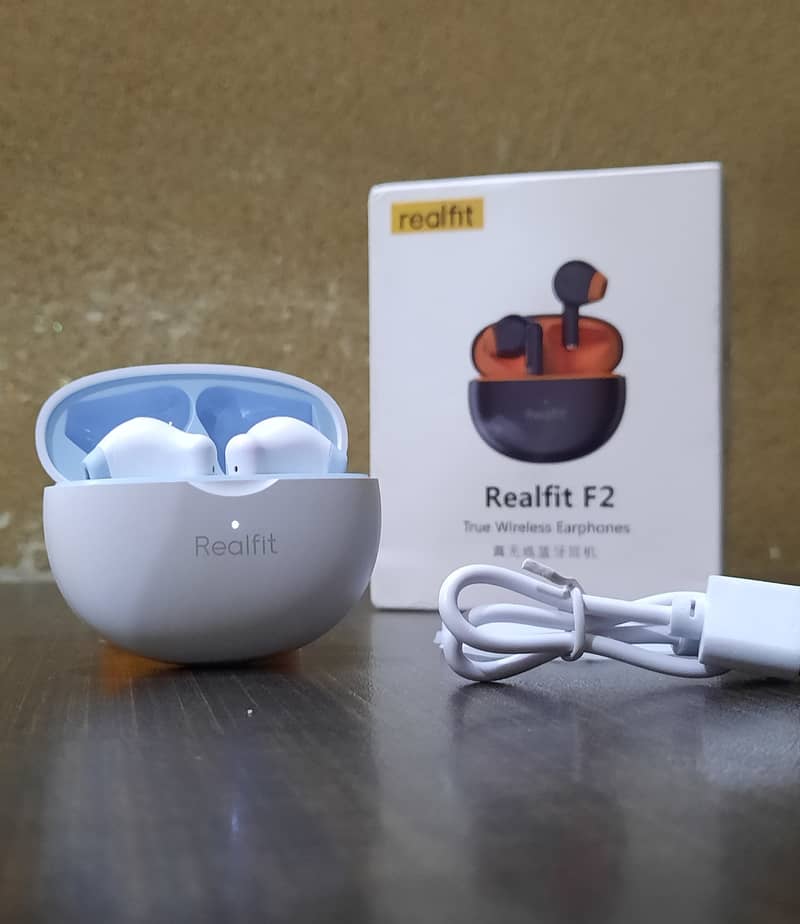 Realfit F2 F3 earphone (Headphones, Airpods, Strap, Phone samsung) 2