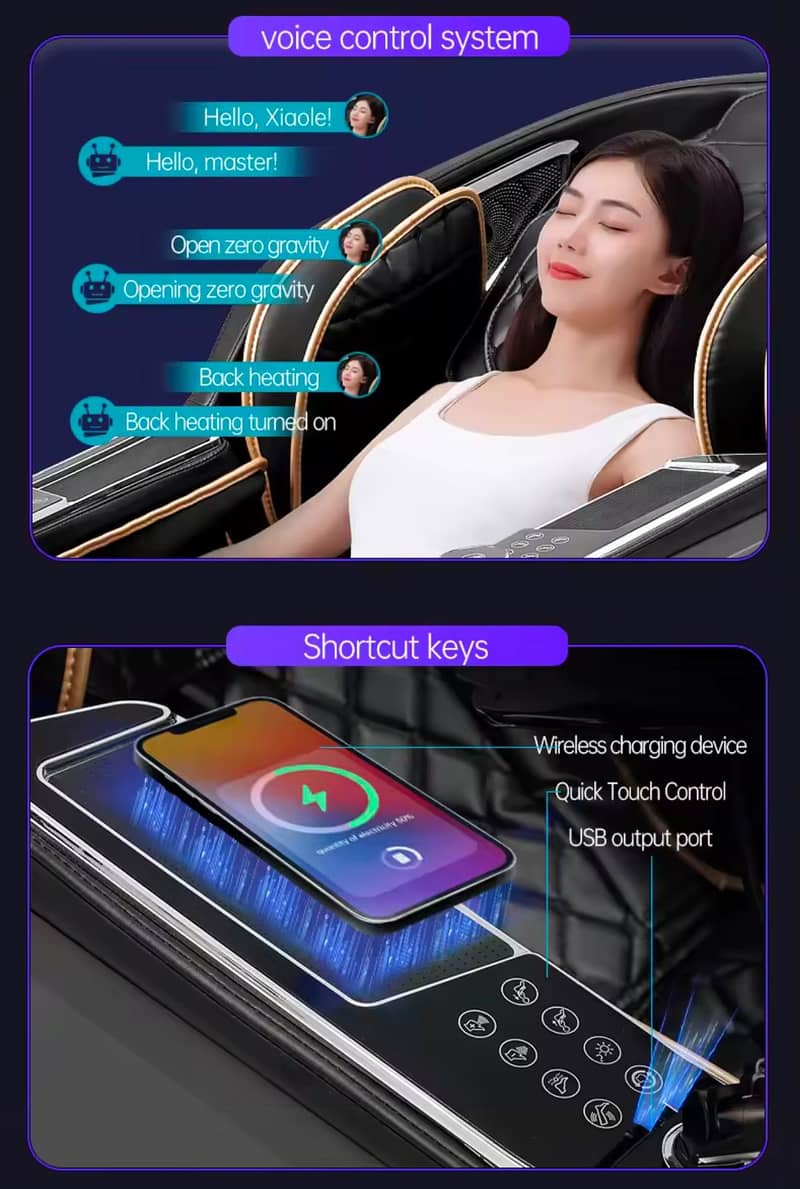 Massage chair Luxury Full-Body Massage Chair Relaxation and Wellness 8