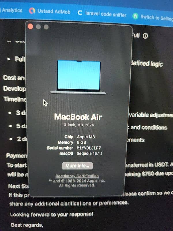 macbook air m3 3