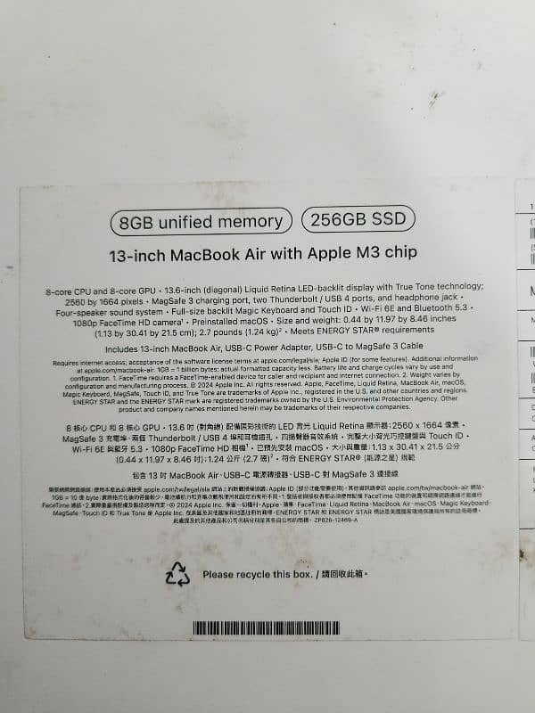 macbook air m3 5