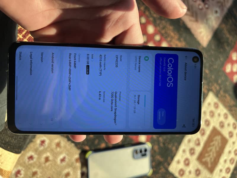 oppo Reno6 4g Mobile hy display change or koyi masla nahi hy full ok h 7