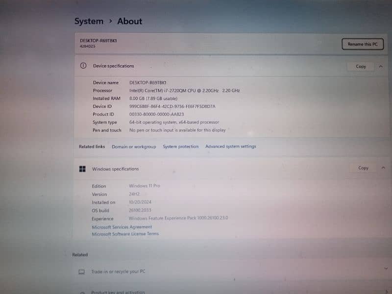 Lenovo W520 workstation 1