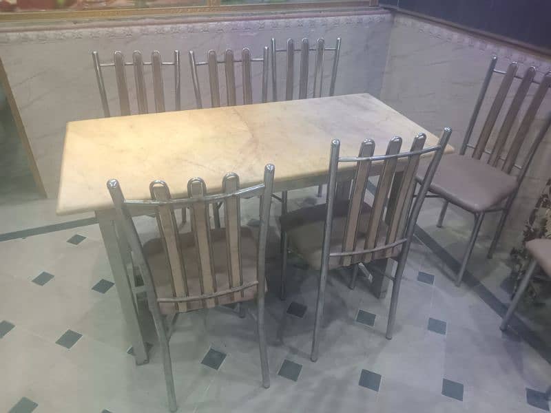 Marble Table with chair 0