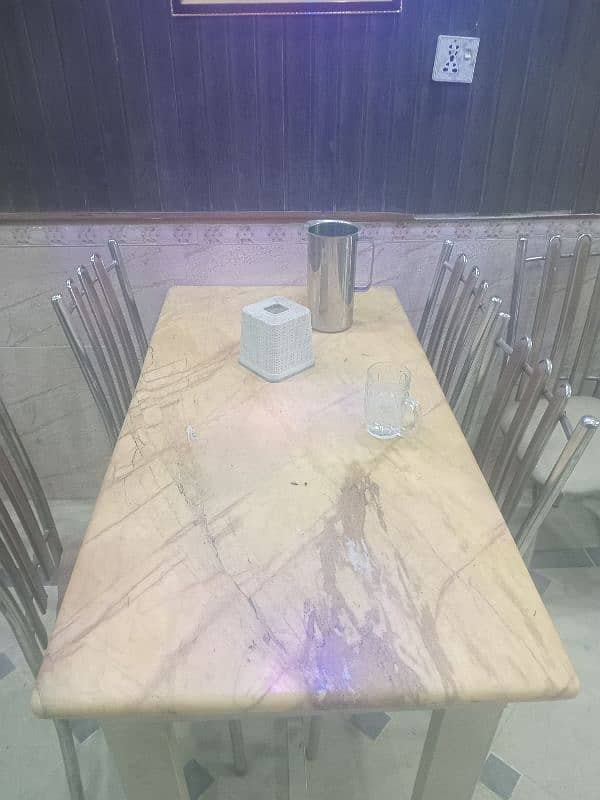 Marble Table with chair 1