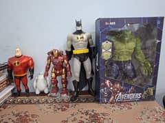 Batman, Hulk and other action Figures