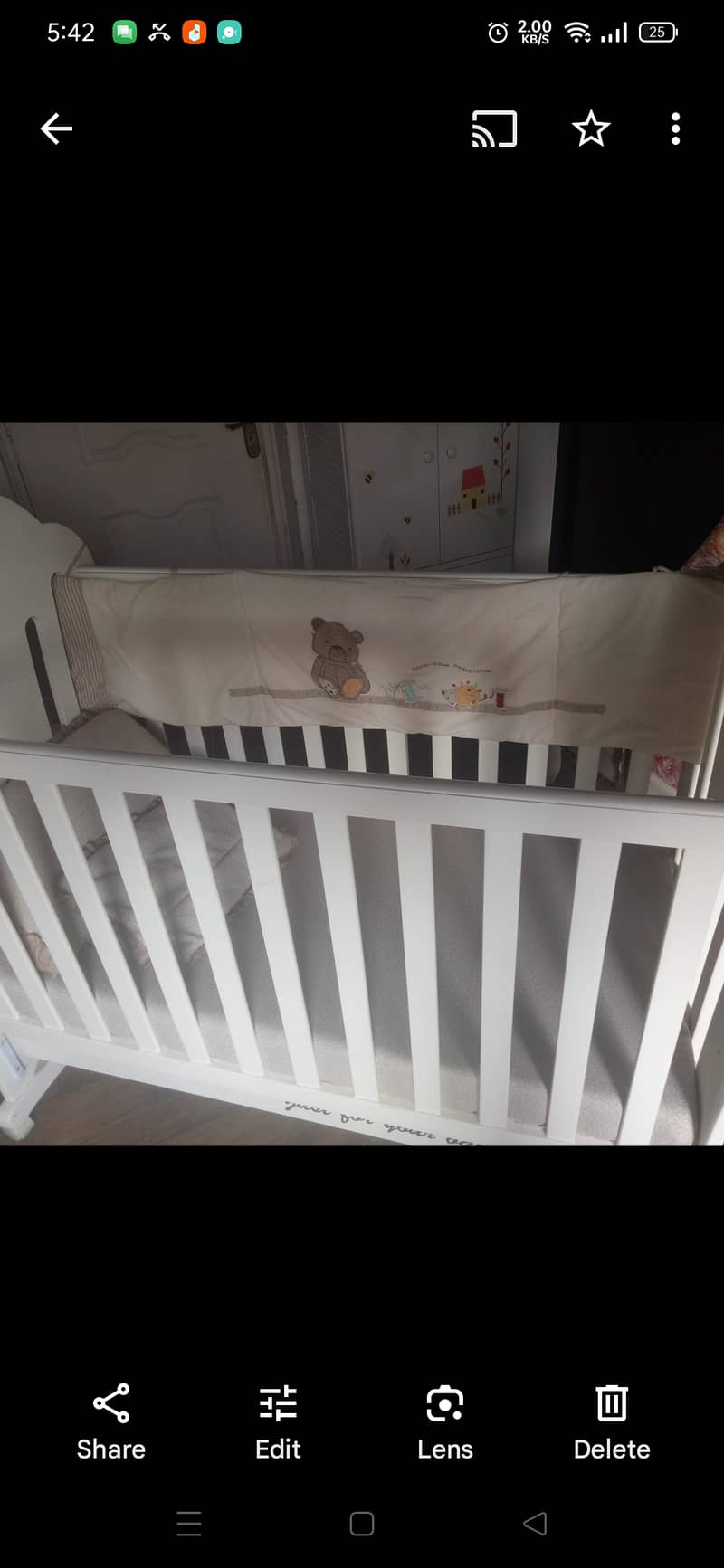 baby cot with rocker 2