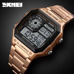 Men's Trend square Digital Chrono water proof watch