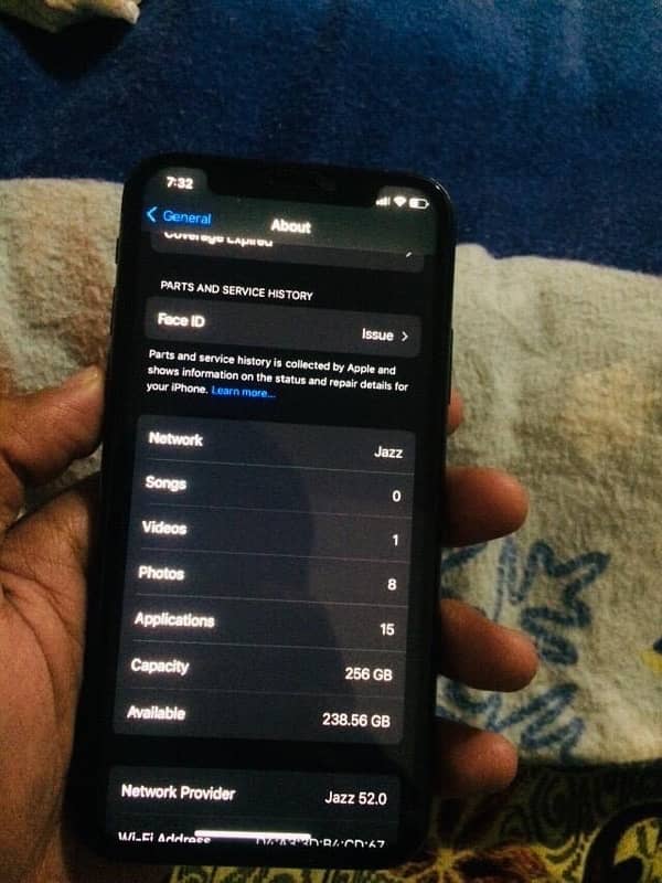 iphone x pta approved + 256GB 1