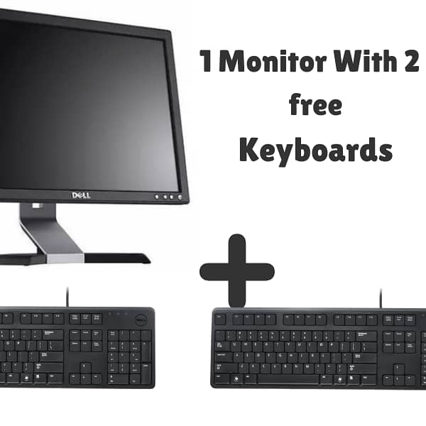 1 Monitor With ( 2 Free Keyboards) And Free Games Include GTA5. 0