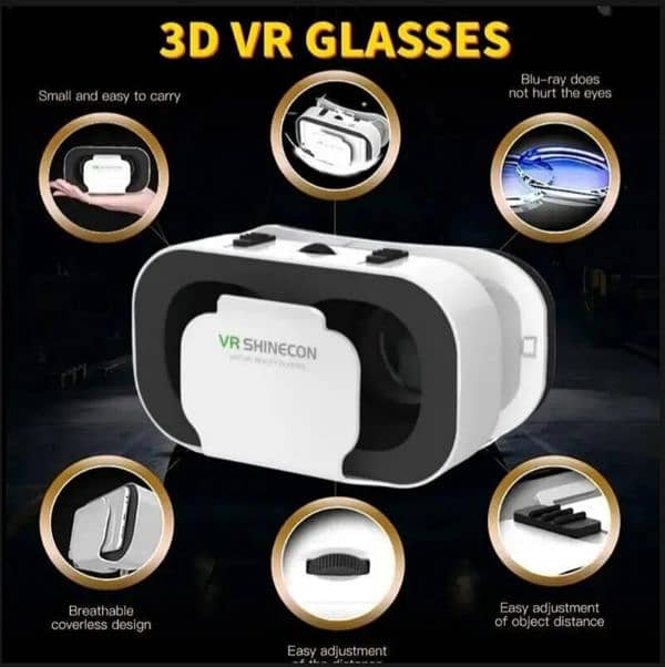 G05 3D VR SHINECON Glasses Headset Headmounted Virtual Reality 0