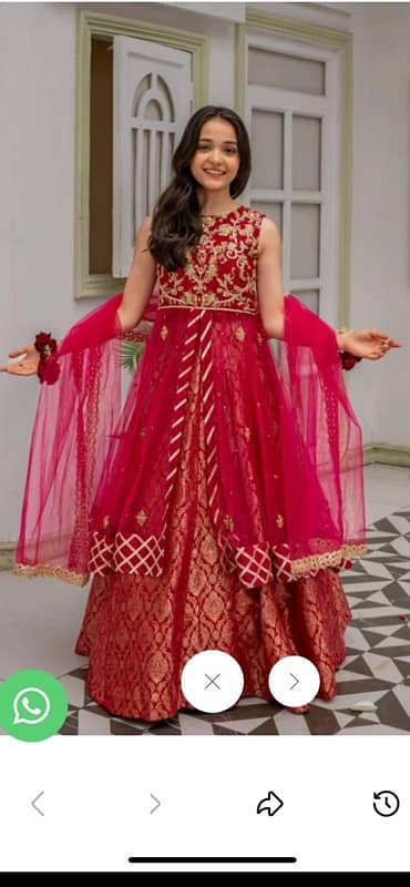 lengha with long dress 1