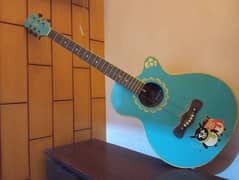 Used Blue Guitar - Good Condition, Needs String Replacement"