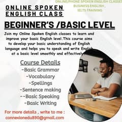 Tutor English Language (Online Classes) .