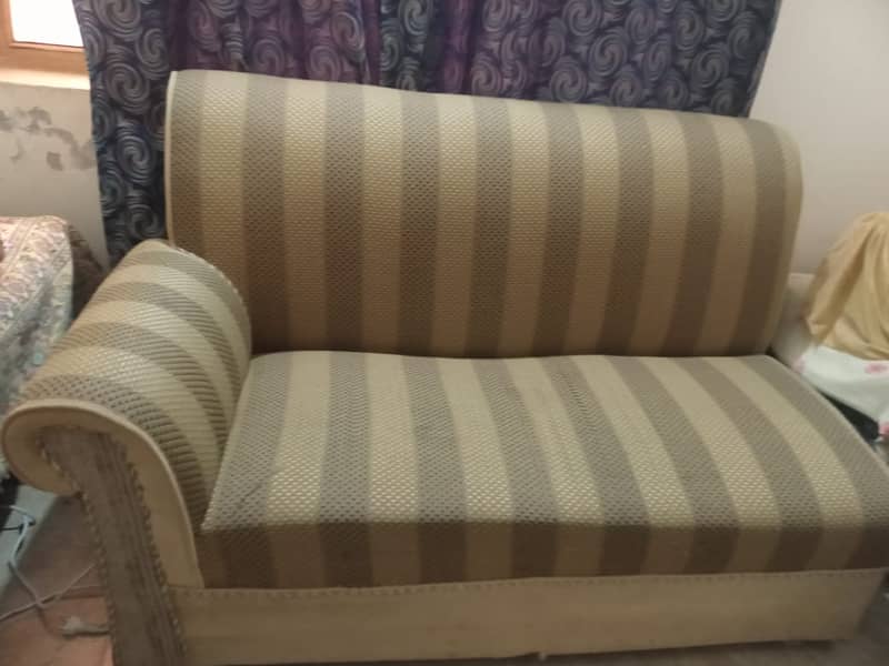 Sofaa 2 seater(2) and 1 Sofa one side arm design 1