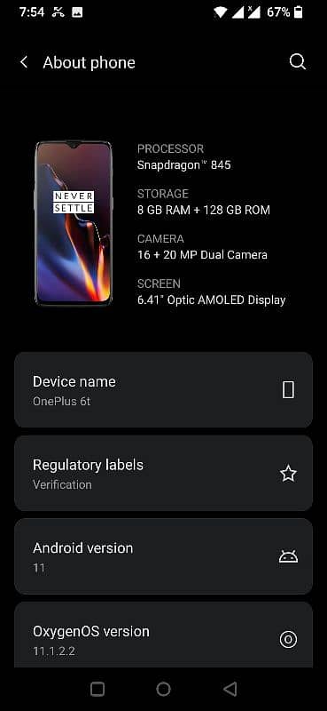 OnePlus 6t 8/128 exchange possible 4