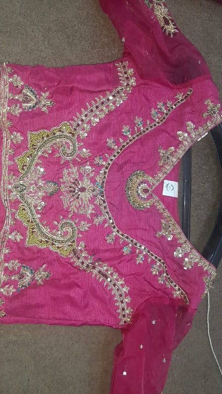 shocking pink lehnga choli 1