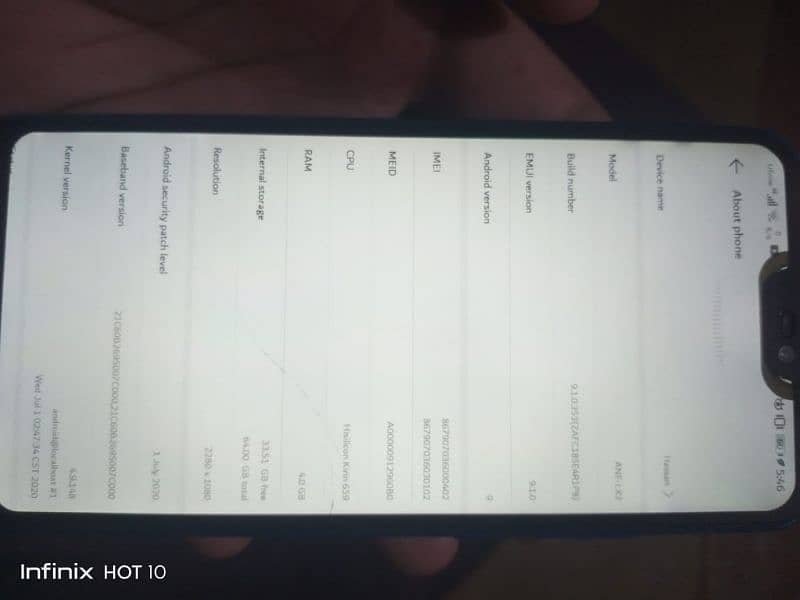 Huawei p 20 lite 4