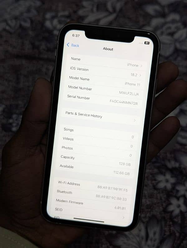 iphone 11 Dual Sim PTA APPROVED 128gb with box ALL OK 6