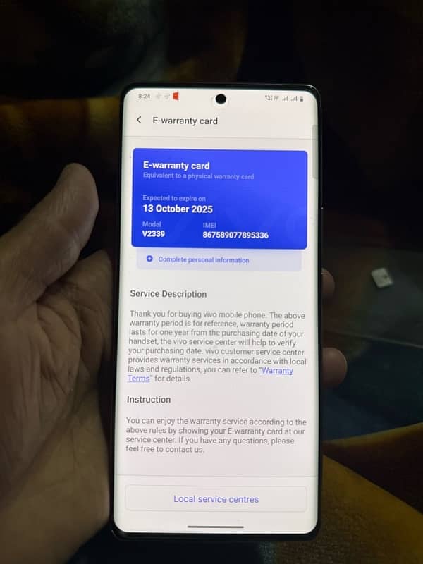 vivo v30 e 5g model 256 memory 6