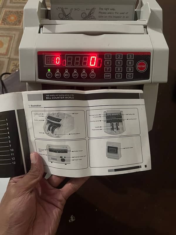 Bill counter machine Model 2108 UV/MG 0