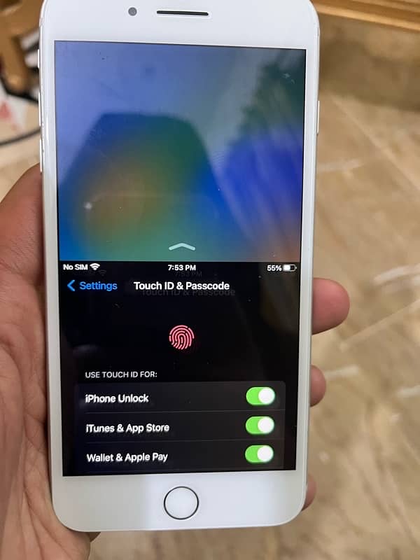 Iphone 8 Plus 64 gb Official PTA Approved Fingerprint OK working 8