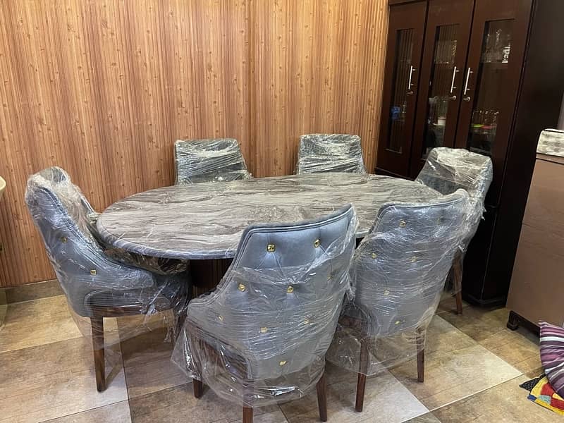 L shaped 8 seater sofa with center table 12