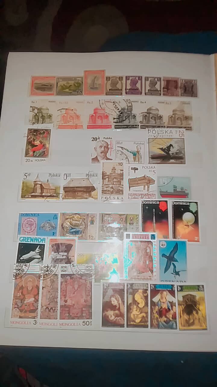 Call for price collection of stamps mix 1 album full 2